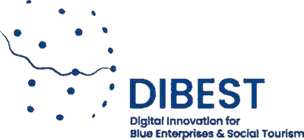DIBEST logo, Digital Innovation for Blue Enterprises and Social Tourism